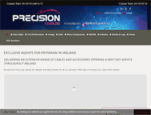 Tablet Screenshot of precisioncables.ie